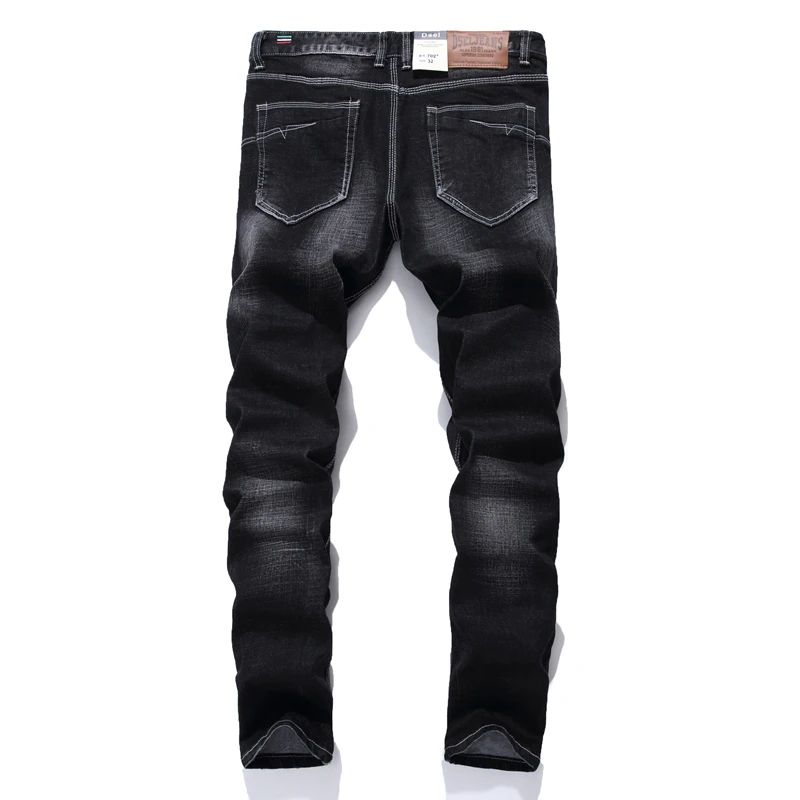 Черные джинсы с принтом, мужские модные дизайнерские брендовые джинсы с логотипом, брюки, высокое качество, мужские джинсы, узкие прямые джинсы, Мужские джинсы F702