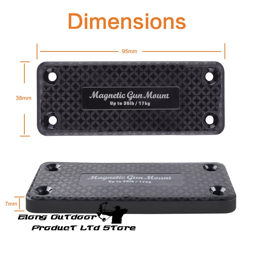 2X пистолет винтовка охотничья Скрытая Магнитная пушка держатель кобура магнит для оружия для автомобиля под столом прикроватная рама Подшипник нагрузки 17 кг