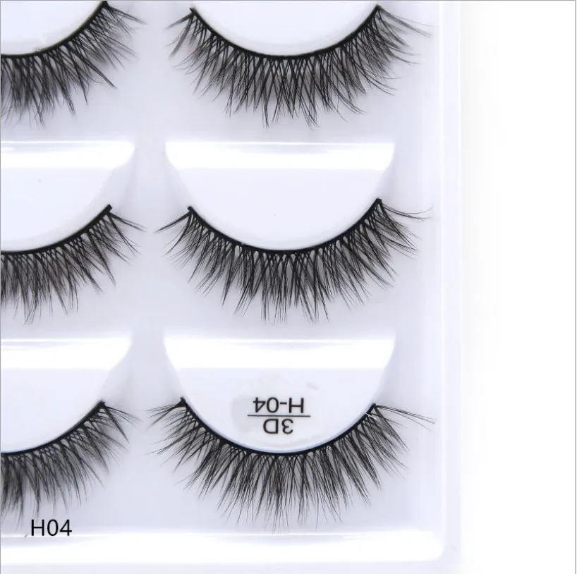 

5 pairs of natural false eyelashes false eyelashes long makeup 3d water eyelashes eyelashes extended water eyelashes beauty