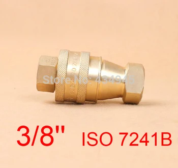 

3/8'' ISO 7241B KZD Medium-pressure Pneumatic Hydraulic Quick Coupling (Brass) PARKER 60 FASTER HNV AEROQUIP FD45 HANSEN HK