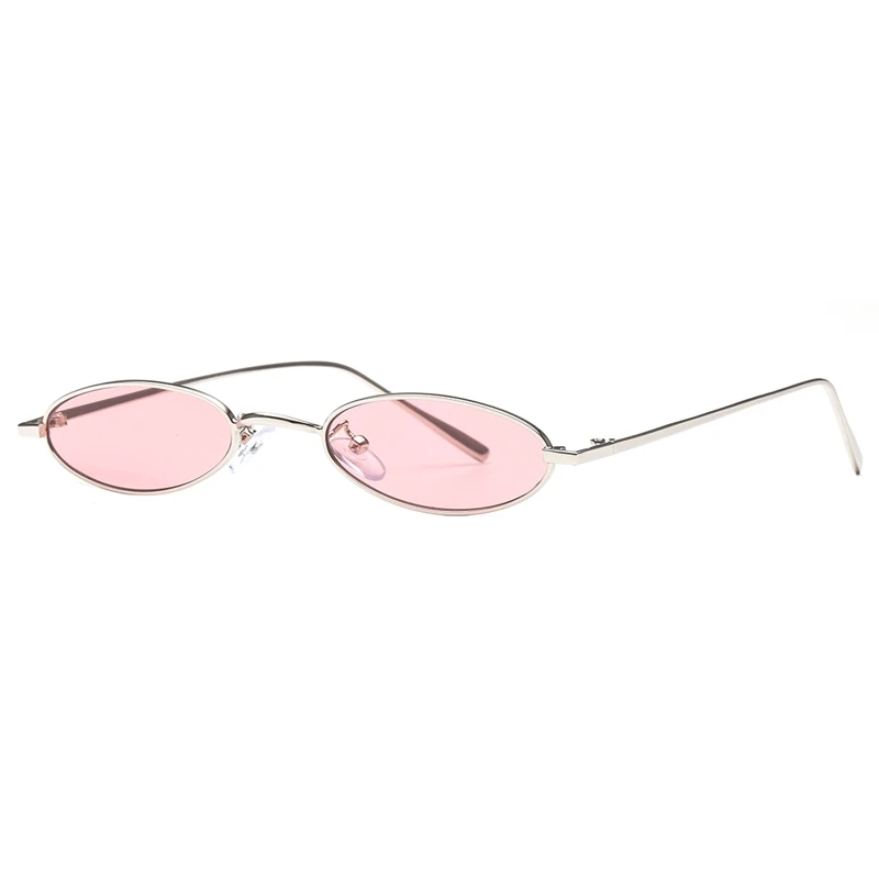AEVOGUE, солнцезащитные очки для женщин, маленькая овальная оправа из сплава, яркие цвета, очки, линзы в полоску, унисекс, для девушек, милые Солнцезащитные очки, UV400, AE0601