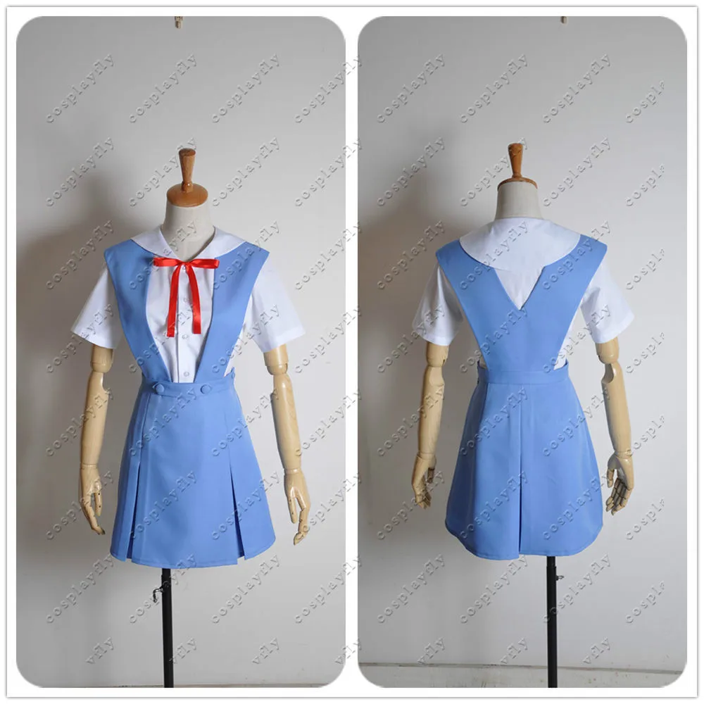Evangelion EVA школьный Косплей Костюм на заказ женское платье для школы голубое платье для взрослых милая девушка женщина Cos W0014