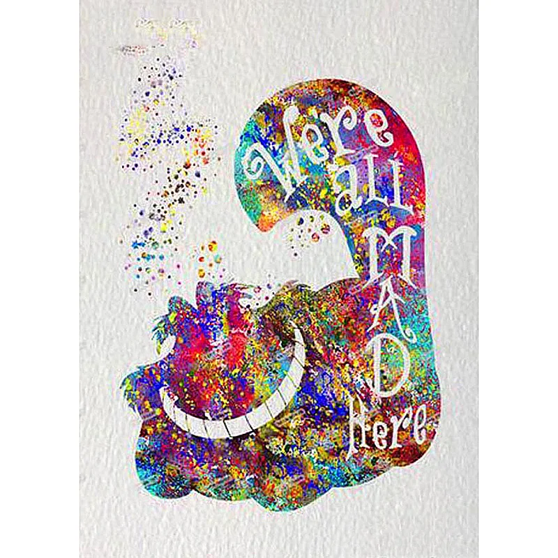 

5D Diamond Home Decor Colored Cat Cross Stitch DIY Painting Picture Embroidery Pattern Full Square Drill Wall Sticker Mosaic