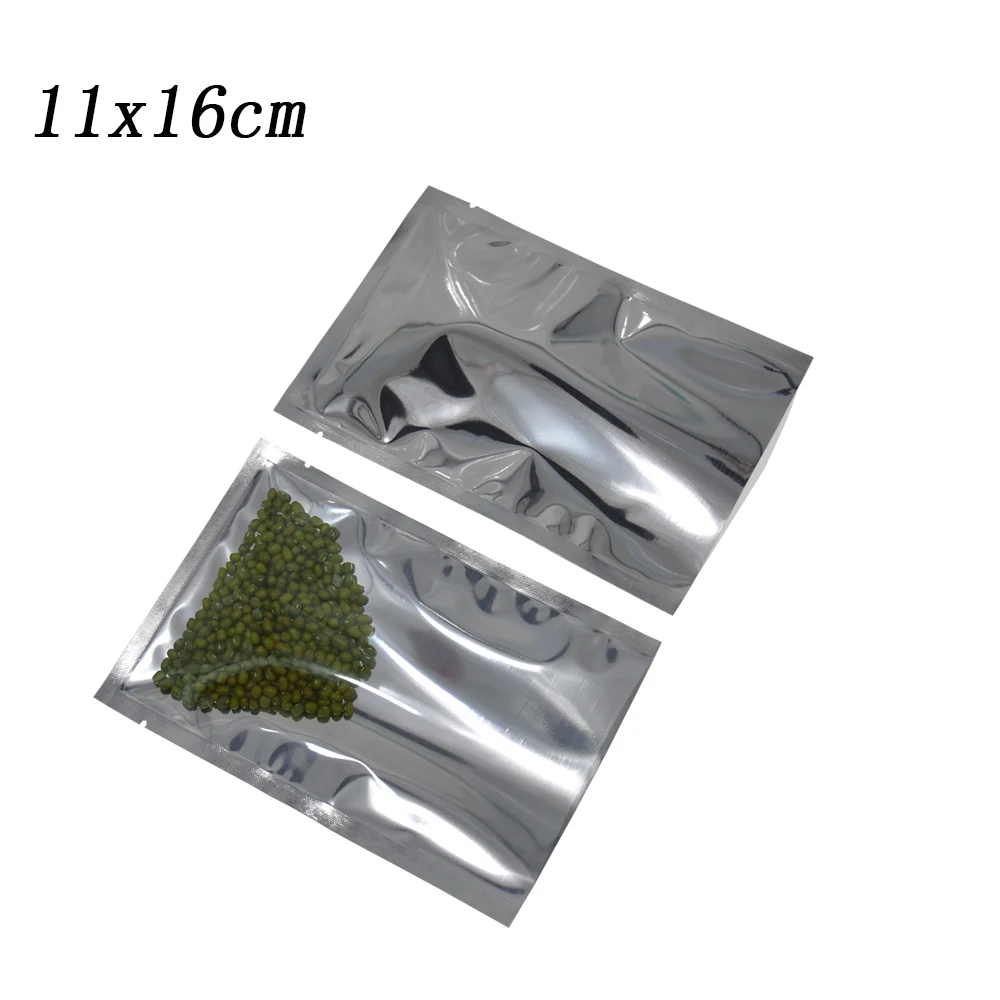 

200Pcs/lot 11*16cm(4.33''x6.3'') Translucent Aluminum Foil Plastic Package Bags Retail Grocery Food Storage Mylar Packing Pouch