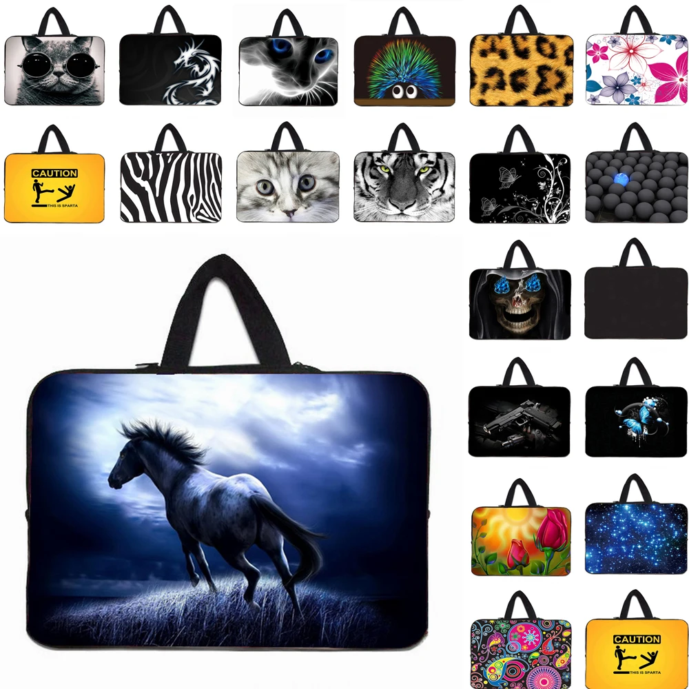 Viviration сумка для переноски с неопреновой ручкой 10 11,6 12 13 13,3 14 15 15,4 17 17," для ноутбука и ПК сумка-вкладыш для переноски Противоударная сумка на молнии