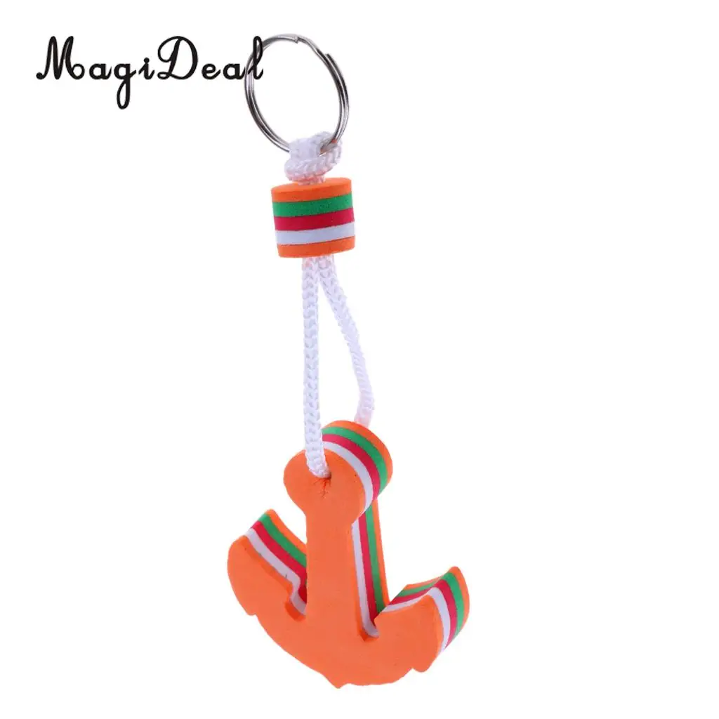 MagiDeal Newest 1Pc EVA Anchor Shaped Boating Keyring Floating Key Ring for Swimming Surfing Marine Sailing Float Water Sport 