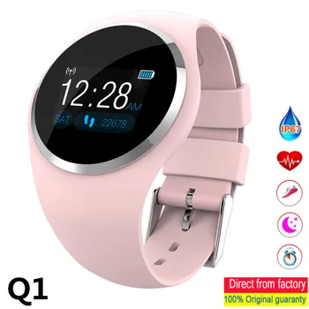 

Smart Watch Q1 Smart Bracelet Color LCD Monitor Blood Pressure Heart Rate Sensor Fitness Tracker Smart Bracelet Ms. Smart Watch