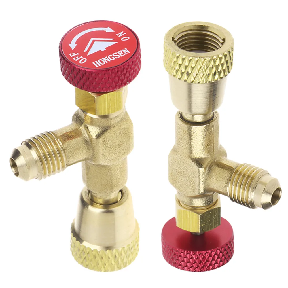 

R410 90 Degree Refrigeration Adapter Connector Gauges Hose Refrigerant