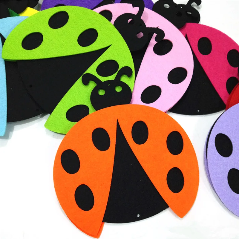  20cm Cartoon Beetle Felt Cutting Non-Woven Cloth Felts Felts Kindergarten Kid Room Diy Decoration L - 32850961931