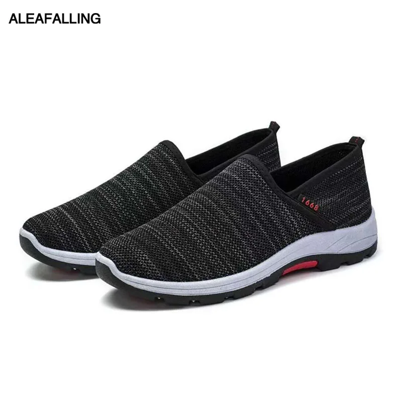 

Aleafalling Spring Summer Comfortable Casual Shoes Mens Mesh Breathable Shoes For Men Lace-Up Brand Fashion Flat Loafers Shoes