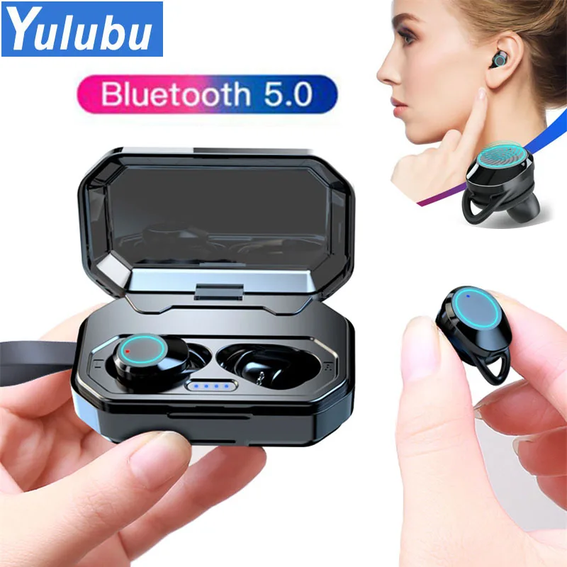 Сенсорный экран Управление наушники-вкладыши TWS Bluetooth 5 0 наушников Headpone EDR