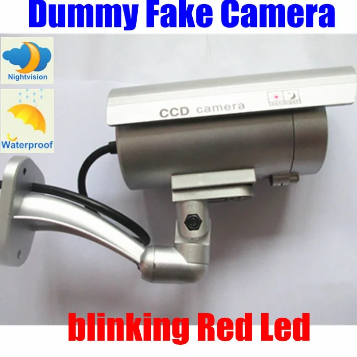 Outdoor CCD IR Nightvision Fake Dummy Decoy Security Camera Blinking