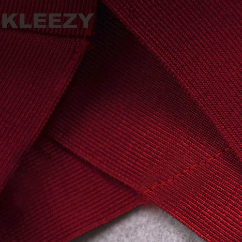 Kleezy Элегантный бордовый комплект из 2 предметов повязки С НАБОРНЫМИ БРЕТЕЛЬКАМИ