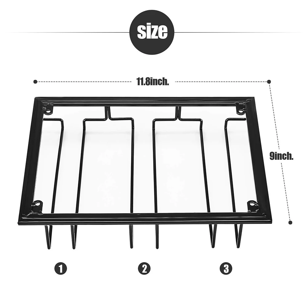 Винный Бокал es держатель бармен рюмки подвесной стеллаж под шкаф рюмки Органайзер стеклянный бокал железная стойка