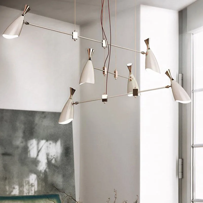 

Eames Stilnovo Arteluce Style Pendant Light Articulated Hanging Light Mid-Century for Living Room Dinning Room Pendant Lamp B047