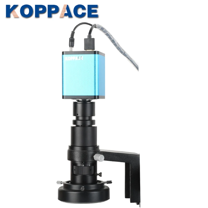  KOPPACE 15X-100XHDMI HD Autofocus Industrial Microscope Universal BracketSupport Photo and Video Au