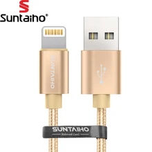 USB Cable for iPhone 7 Original Suntaiho 2.1A Fast Phone Lighting USB Charger Data Cable for iPhone 5s 6s Plus iPad Air iPod