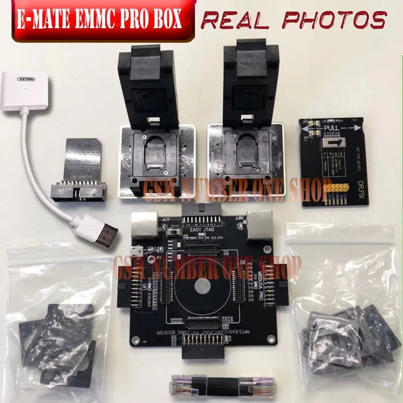 Новейшая оригинальная E MATE коробка EMMC BGA 8 в 1 поддержка BGA100 136 168 153 169 162 186 221 529 254 для