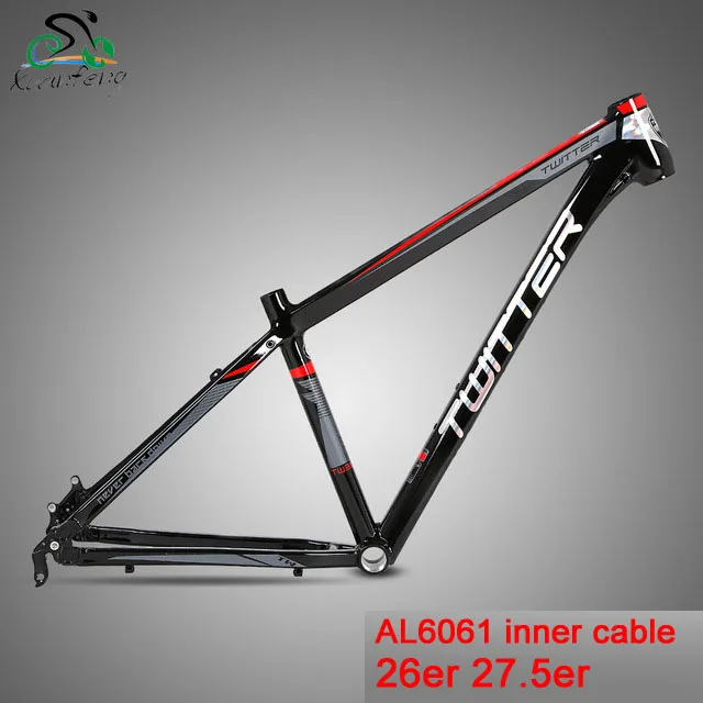 Twitter Mountain Bike Frame 15.5 17 Inch For 26er 27.5er Wheelset Inner Cable Aluminum Alloy Cross-Country Racing Mtb | Спорт и