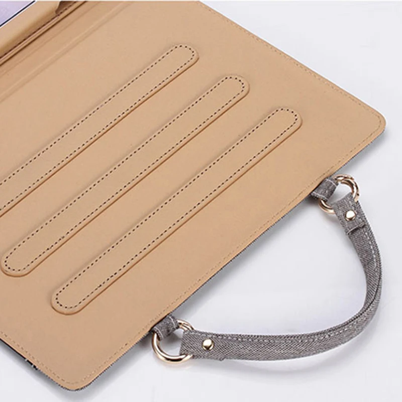 For Ipad 2018 Case PU Leather Women Handbag Luxury Lanyard Protective Smart Tablet Stand Cover for Apple Gadget A1893 A1954 For Ipad 2018 Case PU Leather Women Handbag Luxury Lanyard Protective Smart Tablet Stand Cover for Apple Gadget A1893 A1954
