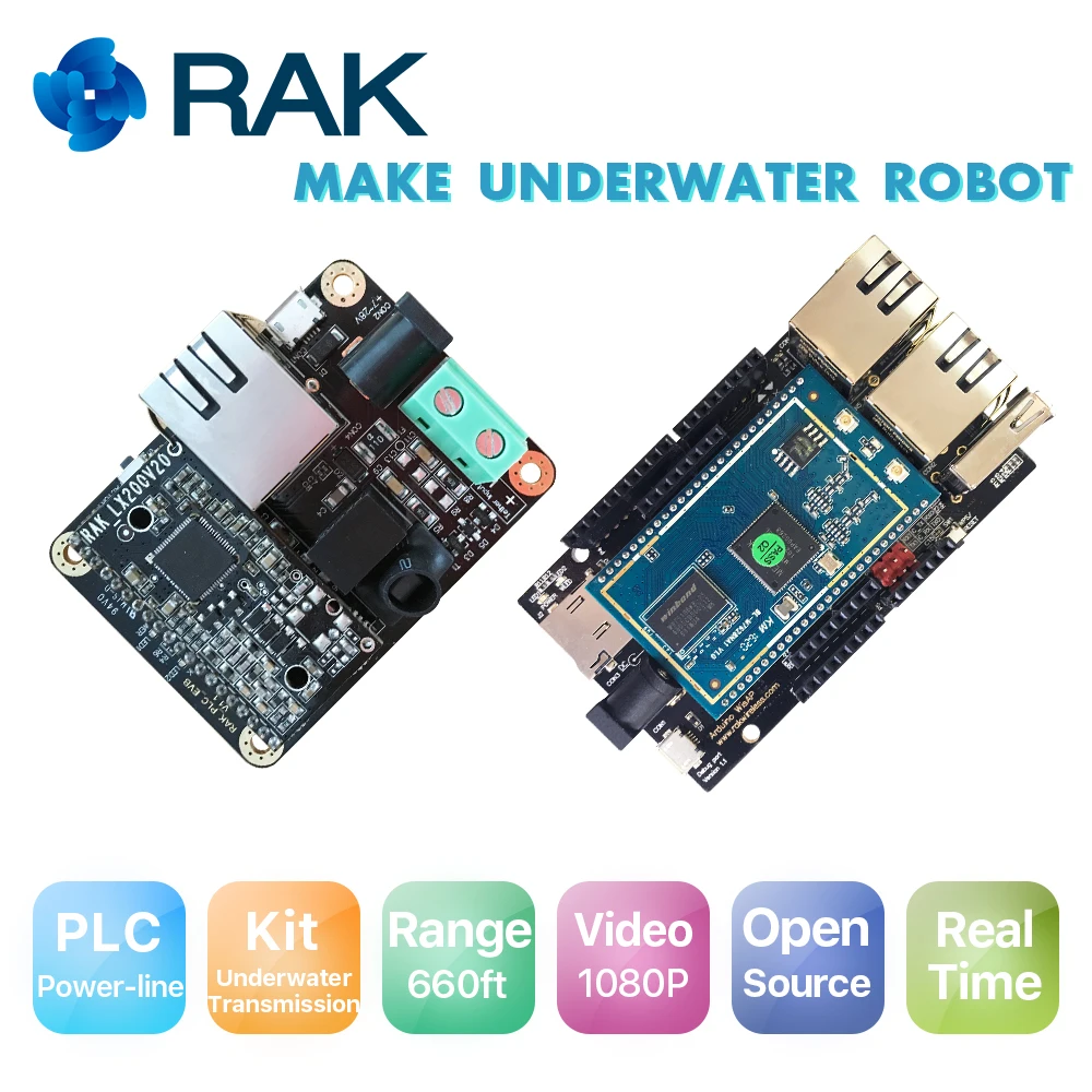 

PLC Underwater HD WIFI Video Transmission Module Kit Robot Underwater Open Source Hardware WisPLC WisAP BlueROV2 Remote Control