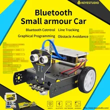 Keyestudio KEYBOT Codificação Programável Educação Kit + Manual Do Usuário Para Arduino Robô Carro TRONCO de Programação Gráfica
