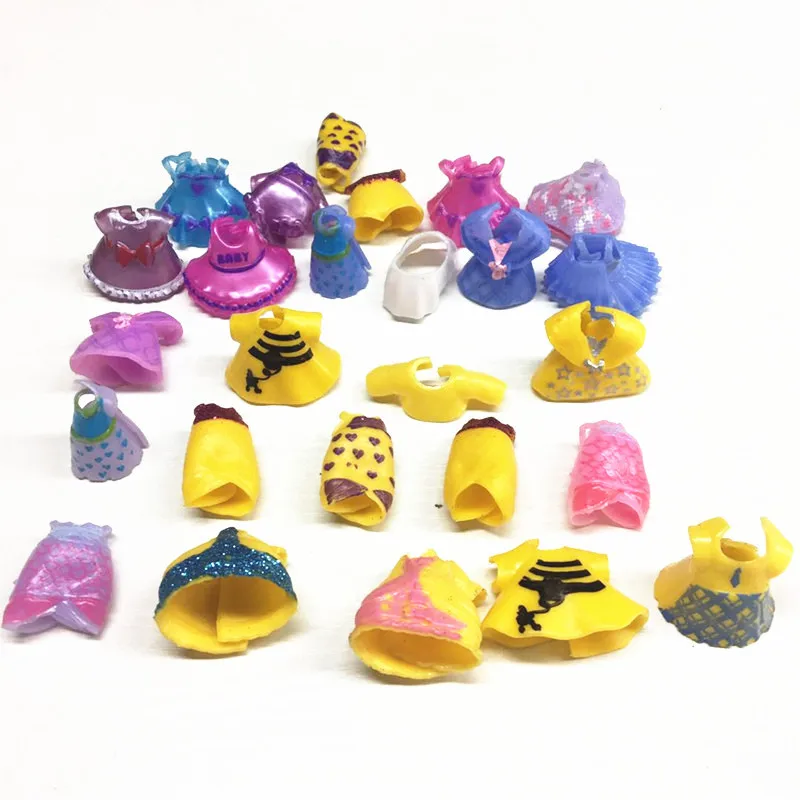 

10pcs or 20pcs Cute LOL Girls Doll Accessories DIY LOL Boneca Dress Bags Bottles Shoes Toys for Baby Kids