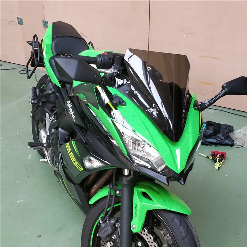 Быстрая Мотоцикл черное ветровое стекло для KAWASAKI Ninja650 Ninja 650 ABS KRT Edition