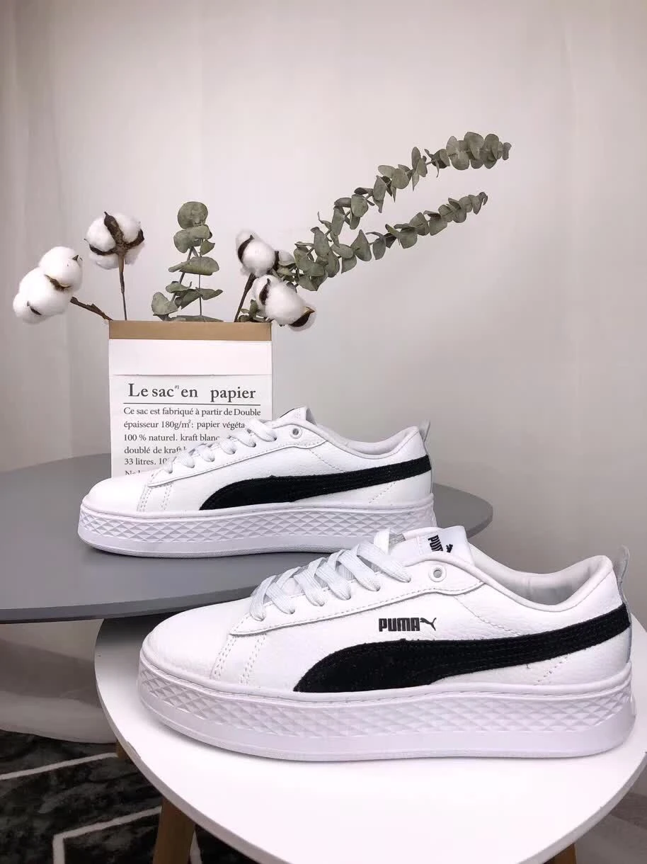 Nueva llegada Original PUMA de algodón blanco de zapatos de hombres y mujeres zapatillas de deporte Zapatos de bádminton 36 44|Bádminton| - AliExpress