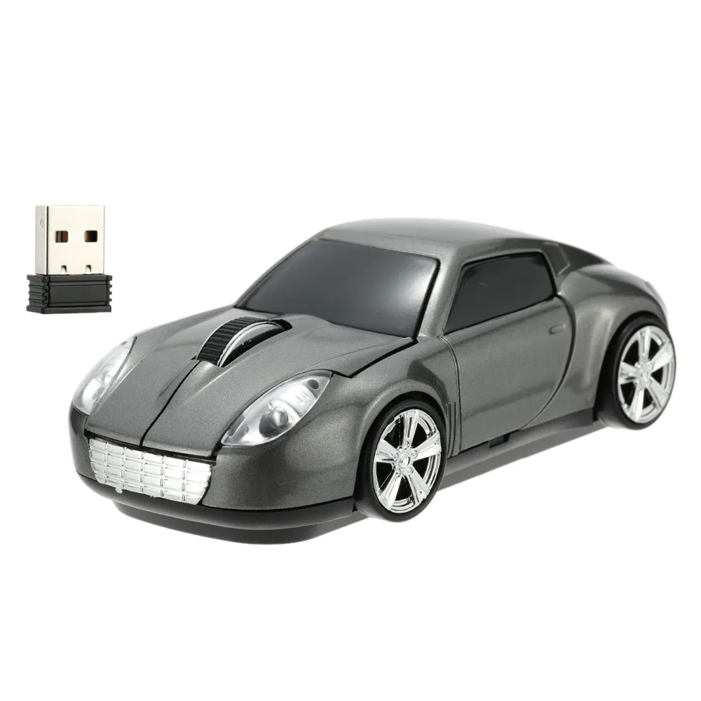 Беспроводная оптическая USB мышь в форме гоночного автомобиля 2 4 ГГц 1000 DPI|Мыши| |