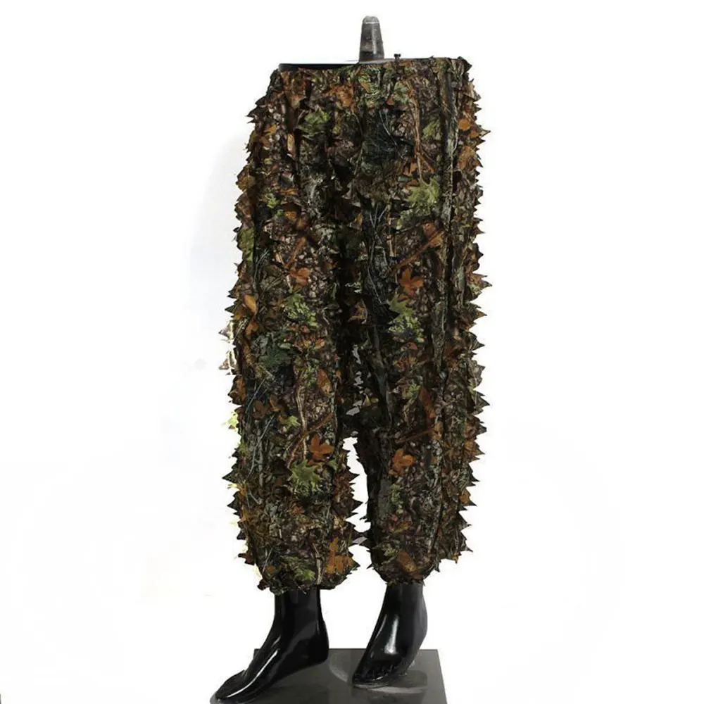 Roupas de Caça Ghillie Terno Camo Biônico Folha Camuflagem Selva Floresta Birdvering Poncho Manteau Durável 3d Mod. 1269030 6 Blind & Carrinho Da Árvore