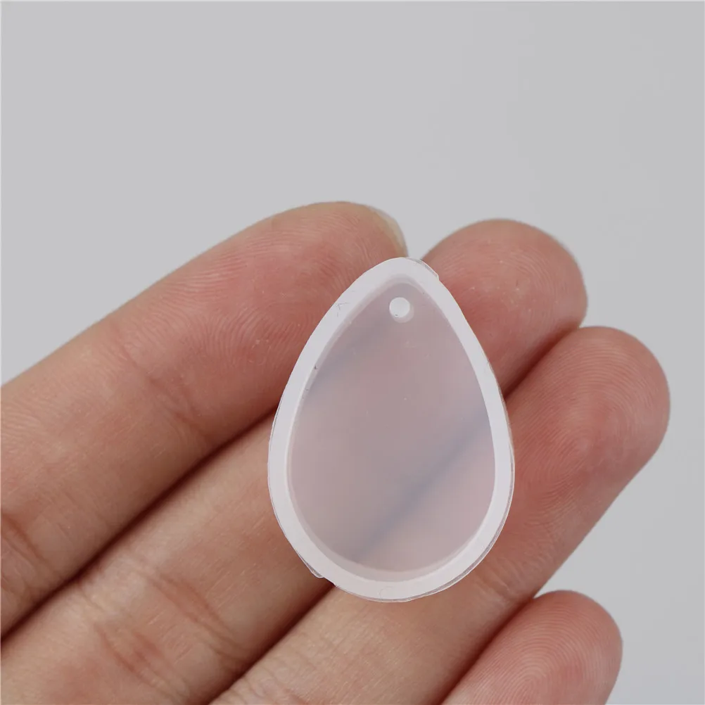 5pcs/1pcs Silicone Pendant Mold Resin Silicone Mould Handmade DIY Jewelry Making Epoxy Resin Molds Square Round Oval Rectangle