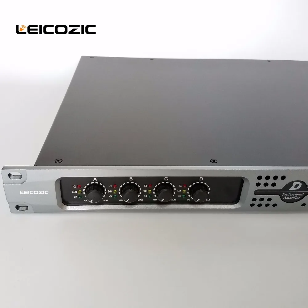 Профессиональные усилители leicosic DX4350 1u Усилитель 1100 Вт 4 канальный усилитель