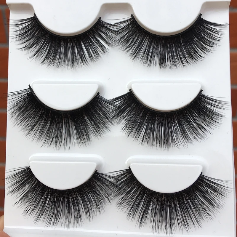 

014 Exaggerated Black 3d False Eyelashes Three-dimensional Multi-layer Cross Fake Eyelashes Smoke Banquet Makeup 3d Eye Lashes