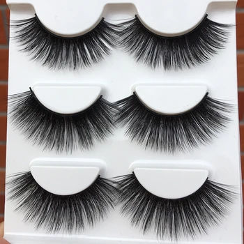 

014 Exaggerated Black 3d False Eyelashes Three-dimensional Multi-layer Cross Fake Eyelashes Smoke Banquet Makeup 3d Eye Lashes