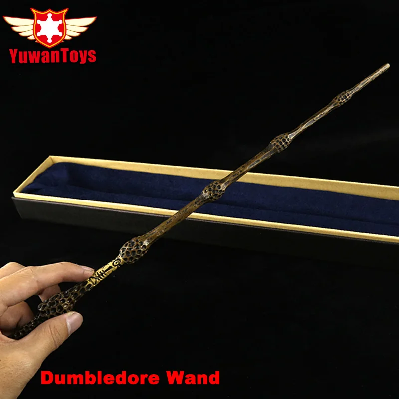 

Quality Metal Iron Core Deluxe COS Albus Dumbledore Magic Wand Of Magical Stick With Gift Box Pack Of Harry Potter Movie