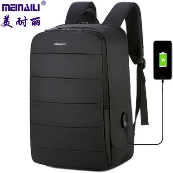 

15.6-inch laptop bag large capacity multi-layer mezzanine for men traveling outdoors for business trip USB charging business bag