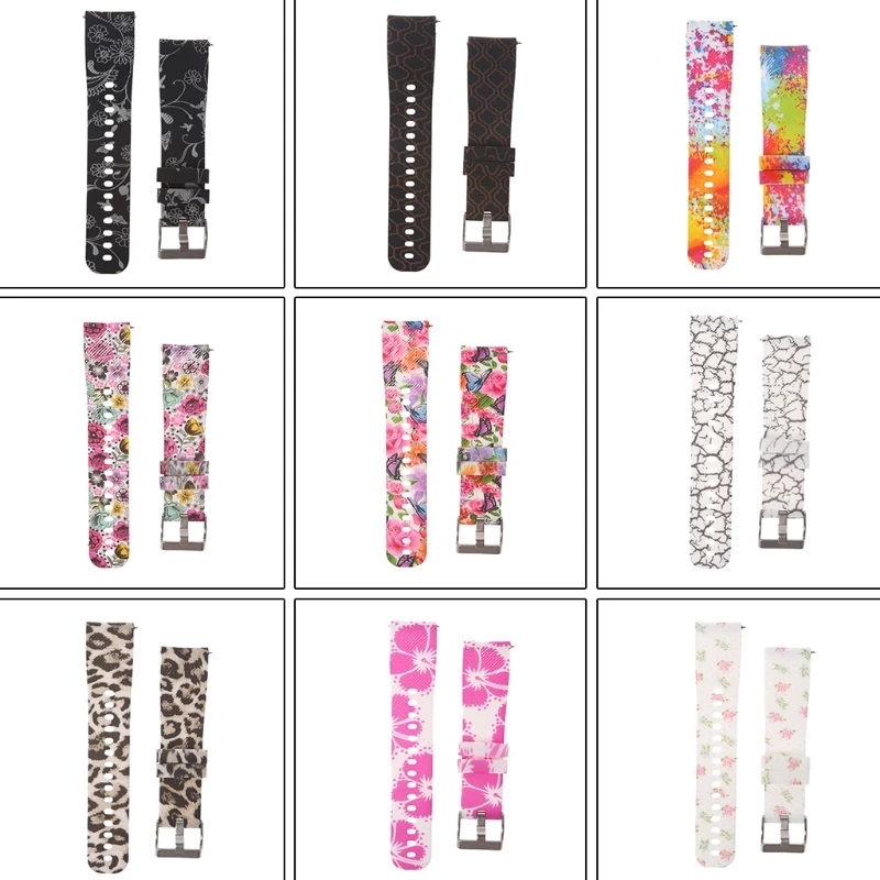 

Free delivery Printing Watch Strap Wristband For Samsung Gear Sport S4 /Garmin Vivoactive 3