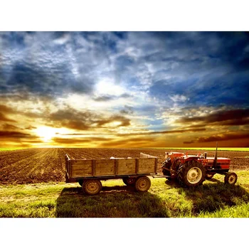 

Full Round Diamond 5D DIY Diamond Painting Landscape farm land Embroidery Cross Stitch Rhinestone Mosaic Painting Home Decor