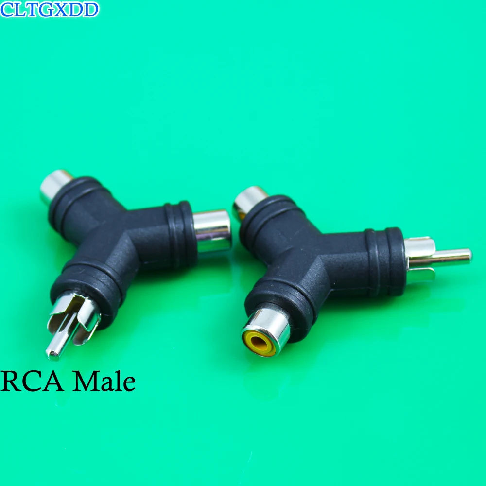 Разъем адаптер для аудио и видео cltgxdd RCA AV one two Lotus revolution dual female lotus tee|Соединители| |