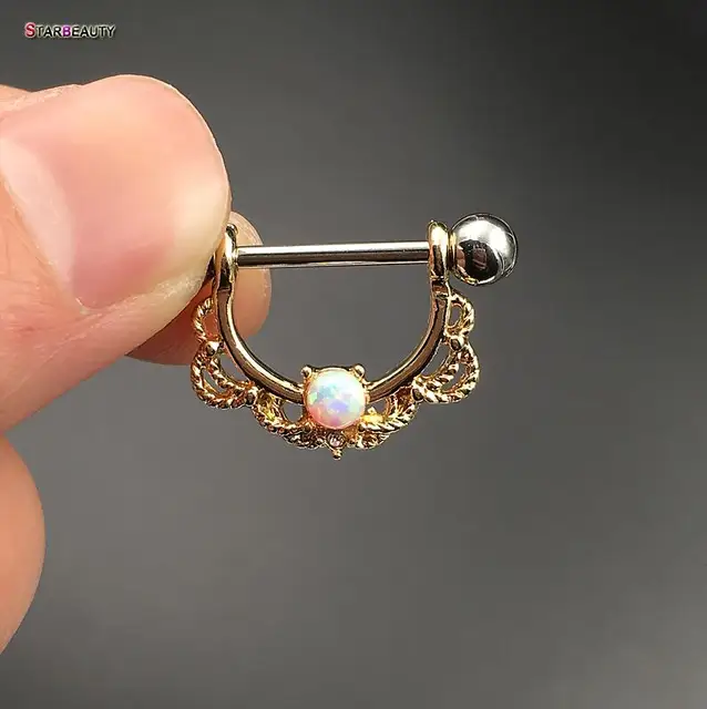 nipple shield piercing titanium