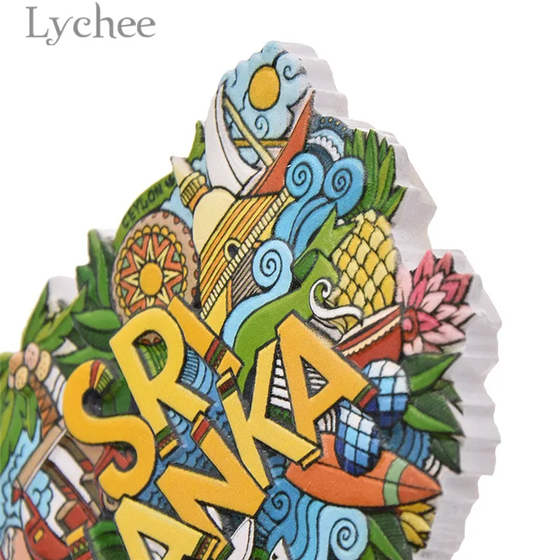 Lychee Life Филиппины Шри-Ланка Россия панорамный магнит на холодильник смолы декор для холодильника украшение для дома кухни сувениры для путешествий