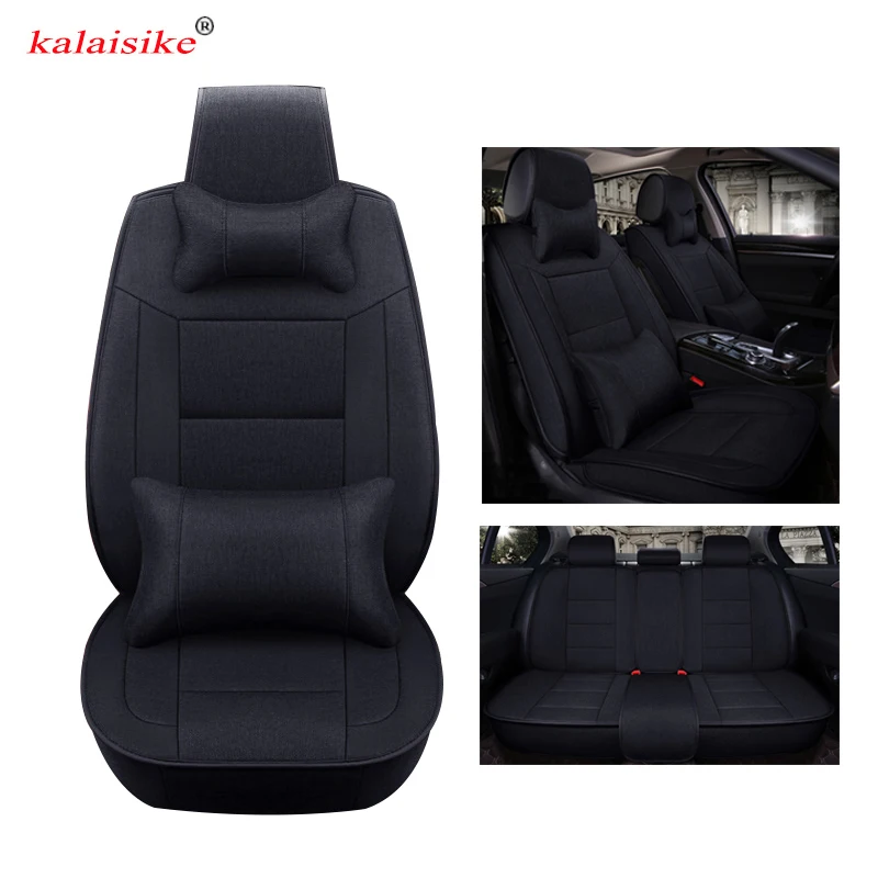 Kalaisike Flax Universal Car Seat covers for BMW all models f30 f10 e46