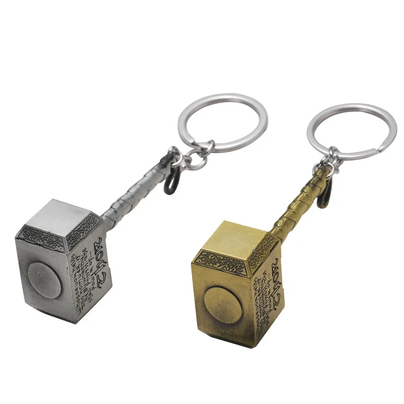 

2019 XintComic The Avengers Quake Tor Thor Small Thunder Hammer Pendant Birthday Gift Car Keychain Cosplay metal accessories