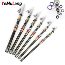 Наживка для спининга YeMuLang Brand Портативный телескопическая удочка углерод, Сверхлегкий Спиннинг Карп рыболовные стержни Товары для рыбалки 1,8-3,6 м