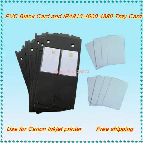 

1PC ID Card Tray + 119PCS PVC White Card For Canon IP4600 IP 4700 4760 4820 4850 4880 4910 4980 MP630 640 MG 5250 6120 8150