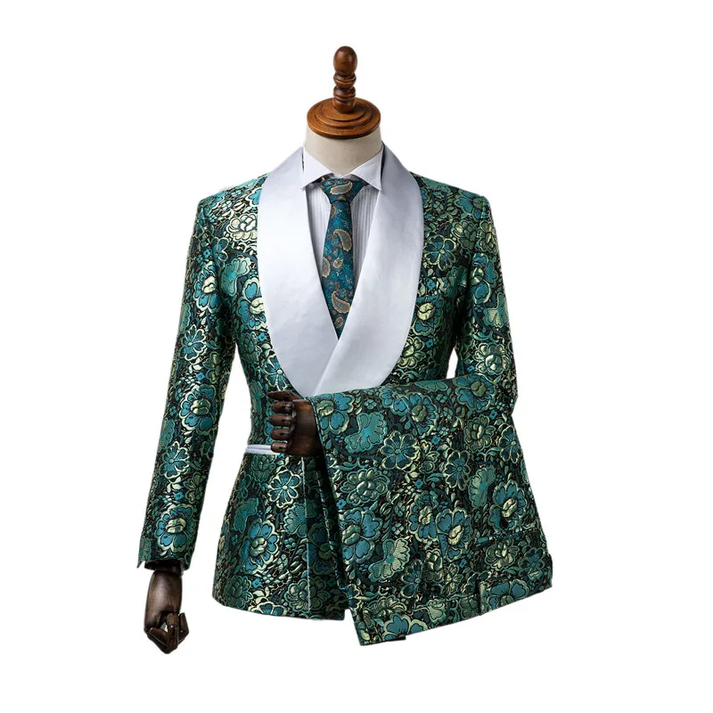 Gwenhwyfar Suits Pants Design Real Groomsmen White Shawl Lapel Groom Tuxedos Elegant Green Mens Tuxedo Wedding/Prom Suits 2Piece
Gwenhwyfar Suits Pants Design Real Groomsmen White Shawl Lapel Groom Tuxedos Elegant Green Mens Tuxedo Wedding/Prom Suits 2Piece