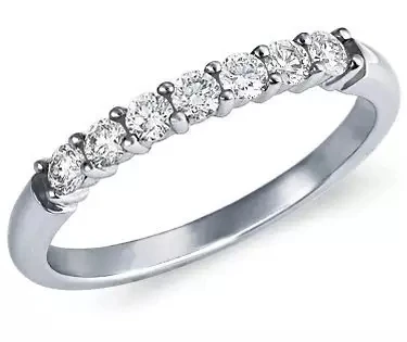 

584 7 stone band moissanit band