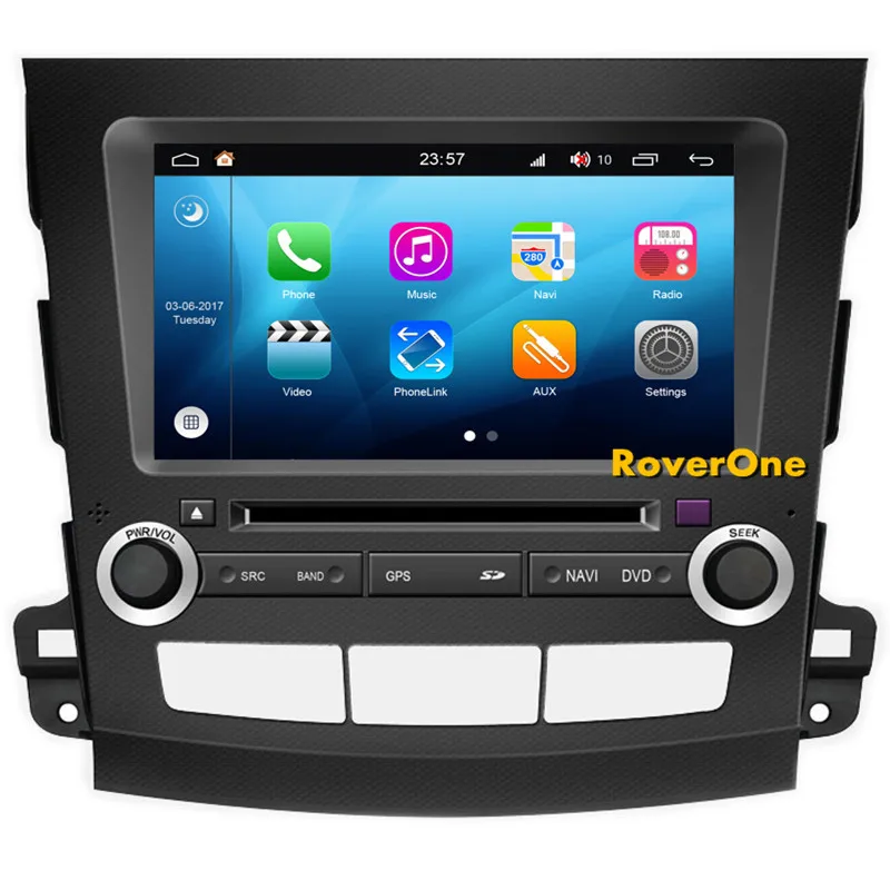 Sale RoverOne Android 8.0 Octa Core Car Radio DVD GPS For Mitsubishi Outlander XL EX 2007-2011 Touchscreen Multimedia Player HeadUnit 5