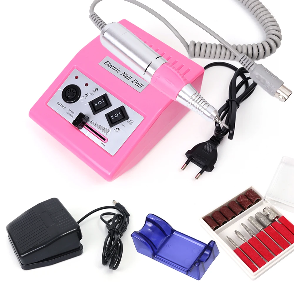 

Pink Electric Manicure Machine Mill Cutter Foot Finger Pedicure Manicure Apparatus Nail Art Drill bits Nail Accessory SAHBS-278S